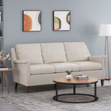 Christopher Knight Home® - Noble House - Dupont Contemporary 3 Seater Fabric Sofa