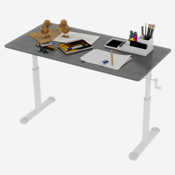 English Elm Adjustable Study Desk For All Ages – Compact, Height-Adjustable, Multi-Use Desk For Home & Office W1935P338370