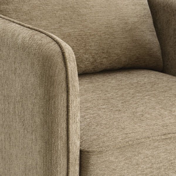 OSP Home Furnishings Newhaven Contemporary Accent Chair with Black Metal Legs for Modern Living Spaces NWN-S125