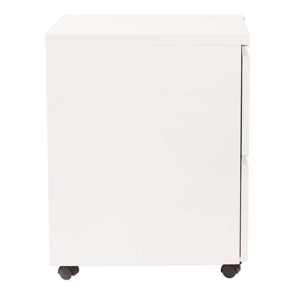 OSP Home Furnishings 22" Mobile Pedestal with Locking Drawers Full Extension Ball Bearing Slides Office Filing PTC22FF-WH