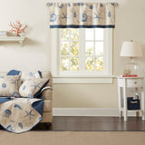 Bayside Coastal Printed Valance