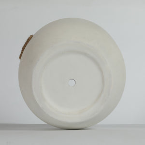 English Elm Round Concrete Sculptural Planter Duo Handcrafted Porous Finish Patio Garden Home W347P465313