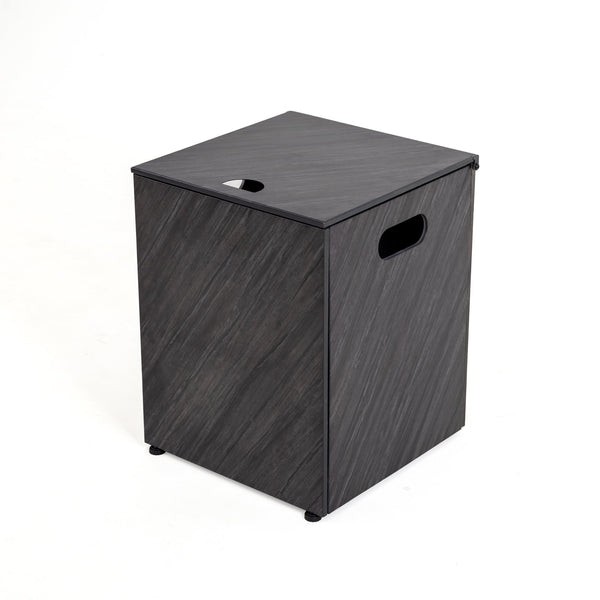 English Elm Stone Grain Propane Tank Cover Table Stone Gray Iron Outdoor Side Table Hide 20LB Tank Stylish W3131P336102