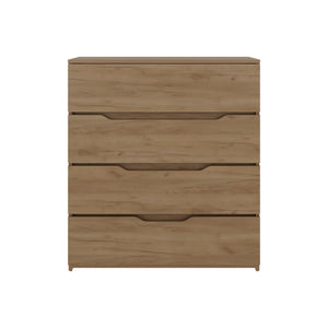 English Elm Natural Oak Four Drawer Dresser Minimalist Low Profile Bedroom Storage Piece B062P476874