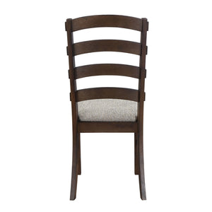 English Elm Grey and Rustic Brown Ladder Back Side Chairs (Set Of 2)