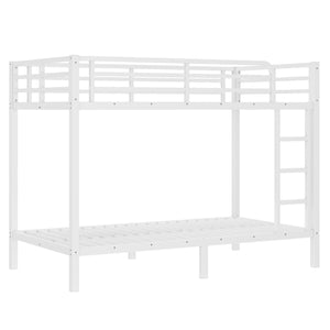 English Elm Metal Twin XL Over Twin XL Bunk Bed Sturdy Steel Frame, Space-Saving Design, Noise-Free Sleep Solution W1580P329009