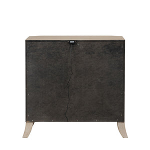 English Elm Transitional Oak Veneer Nightstand with Usb Charging Dovetail Drawers Acrylic Pulls B2741P435317