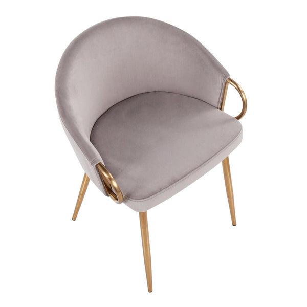 English Elm Chair with Silver Metal Frame and Padded Faux Leather Seat for Modern Dining Spaces B202P471298