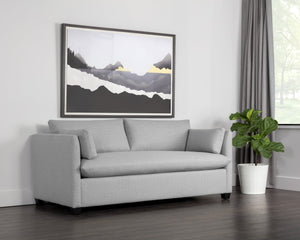 Sunpan NICO Sofa Bed - Modern Charcoal Memory Foam Design for Stylish Comfort in Small Spaces & Guests 108329