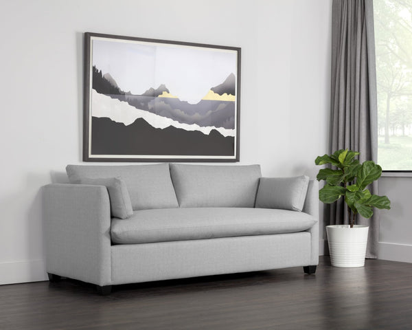 Sunpan NICO Sofa Bed - Modern Charcoal Memory Foam Design for Stylish Comfort in Small Spaces & Guests 108329