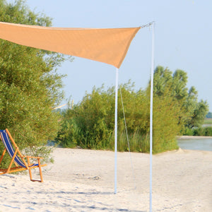 English Elm Outsunny Adjustable Sun Sail Shade Canopy Pole Kit – Portable, Easy Setup For Instant Outdoor Shade W2225P217698-GIGA