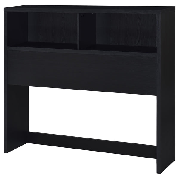 English Elm Geary Full Bedroom Set with Bookcase Headboard Usb Charging Nightstands Matte Finish Black B062S01693