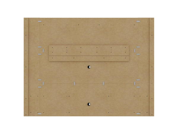 English Elm Liberty 71" TV Panel with Mounting Brackets, Flip-Down Doors, Cable Management & Display Shelf Rustic Brown B365P398362