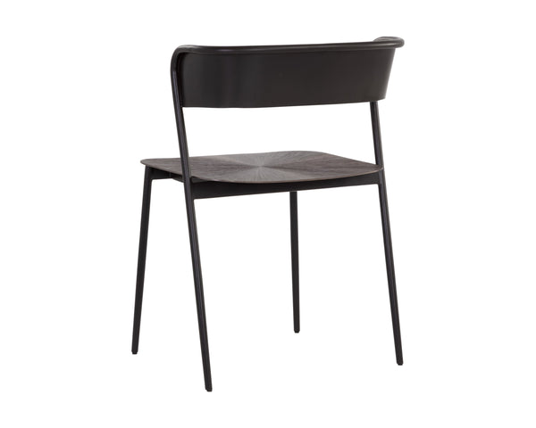 Sunpan Keanu Dining Chair - Modern Elegance with Unique Starburst Design, Crafted by Skilled Artisans Gunmetal
