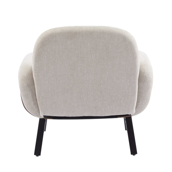 English Elm Christopher Knight Home® - Audrey Ergonomic Armchair with Plush Cushion and Solid Wood Frame for Stylish, Durable Comfort khaki 33.25 L x 29.75 W x 16.75 H N776P291712L