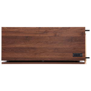 English Elm K&K 46.5'' Farmhouse Kitchen Island Cart with Beaded Drapes, Drop Leaf, Power Hub, Ample Storage Black N707P254872B