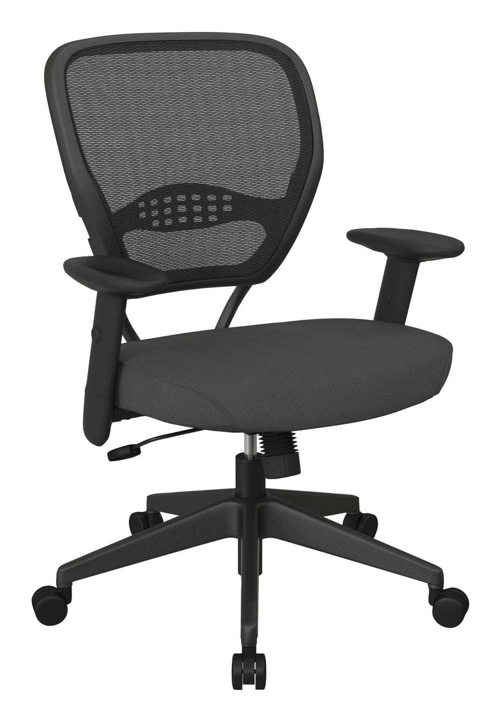 OSP Home Furnishings Professional Ergonomic Mesh Back Office Chair with Lumbar Support and Synchro Tilt Control Navy 55-7N17-225