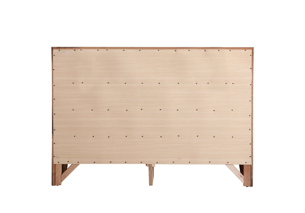 English Elm Marilla Modern G1503-D Dresser with Beveled Molded Resin Fronts, Dovetailed Drawers, Fully Assembled Cherry 43 L x 61 W x 19 H B078108047