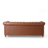 Christopher Knight Home® - Noble House - 3-Seat Sofa With Wooden Legs