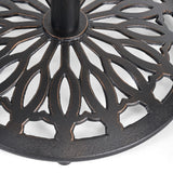 Christopher Knight Home® - Noble House - Hannah Outdoor Iron Shiny Copper Cast Bar Table