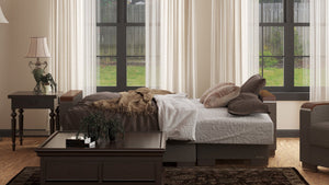 English Elm Primenest Zenaero Convertible Chaise Lounge With Storage - Elegant Chenille, Wood Trim, And Comfort! B030P303556-GIGA