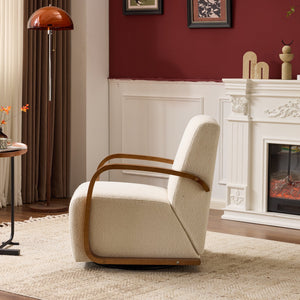 English Elm Meditation Chair - Ergonomic Cross-Legged Seating With Lumbar Support & Adjustable Cushion In Beige W3248P399635