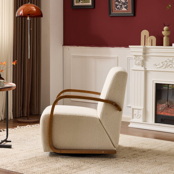 English Elm Meditation Chair - Ergonomic Cross-Legged Seating With Lumbar Support & Adjustable Cushion In Beige W3248P399635