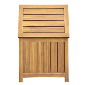 English Elm Christopher Knight Home® - Portside Teak 30-Gallon Wood Deck Box — Solid Acacia, Weather & UV-Resistant Storage Bench with Lid Supports N775P251111T