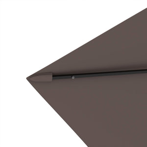 English Elm Outsunny 9' X 7' Solar Led Patio Umbrella With Crank & Tilt - Perfect For Garden, Deck, Poolside Fun! W2225P174172-GIGA