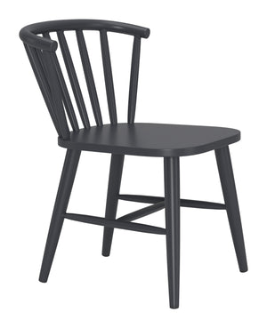 Zuo Modern Shio Dining Chair - Modern Powder Coated Aluminum Frame For Stylish Indoor & Outdoor Dining Spaces Black Aluminum 704083-zuo-modern