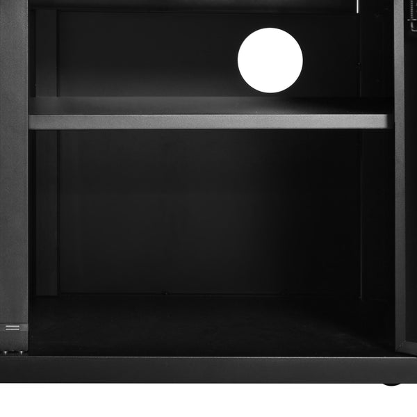 English Elm K&K 54.5" Outdoor Kitchen Island with 1.6" Stainless Top, Locking Wheels, Spice Rack & Bottle Opener N707P270779B