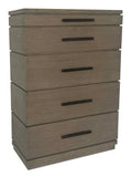 Parker House Pure Modern Bedroom 5 Drawer Chest Moonstone Oak Solids / Oak Veneers BPUR#4405