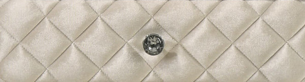 English Elm Lucienne Beige Velvet Nightstand with Tufted Velvet-Lined Drawers, 3-Drawer Luxe Accent Table, 70lb Top B2726P294448