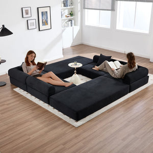 English Elm United We Win Convertible Folding Sofa Bed - Plush Corduroy, Memory Foam Comfort For Any Room! W1568S00248-GIGA