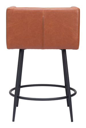 Horbat Counter Stool - Set of 2 Brown 109946 Zuo Modern