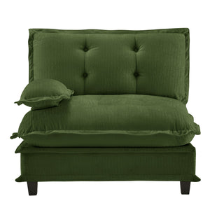English Elm 73 Modular Chenille Sectional Sofa Deep Seat Lattice Cushions Casual Living Room W714P448292