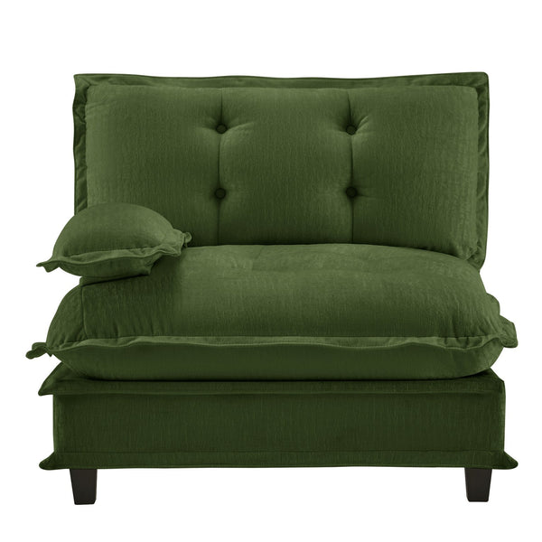 English Elm 73 Modular Chenille Sectional Sofa Deep Seat Lattice Cushions Casual Living Room W714P448292