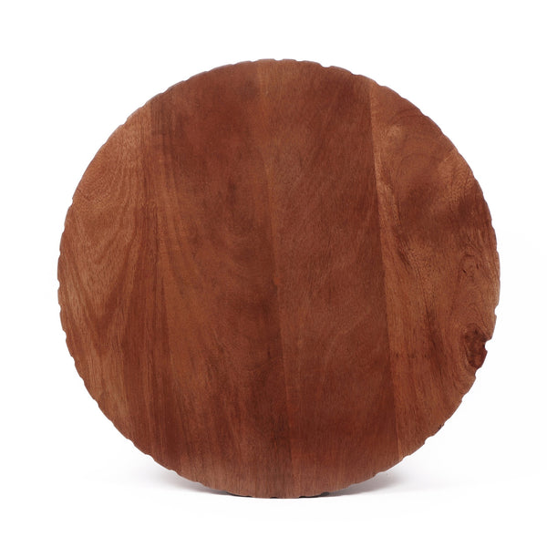 English Elm Christopher Knight Home® - Mango Wood Round Drum End Table In Honey Finish – Handcrafted Accent For Small Spaces & Rustic Decor N768P202496H