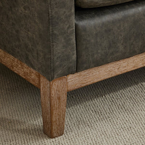 English Elm 66.34"W Elegant Upholstered Bench & Ottoman With Wood Legs, 2 Pillows For Bedroom & Living Room Decor W3188S00016