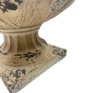 English Elm Mgo Square Garden Urn Hand-painted Antique White Outdoor Planter for Patios W5230P449932