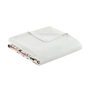 English Elm King/Cal Floral Cotton Duvet Cover Set – Large-Scale Mid-Century Blooms, OEKO-TEX, Button Closure, 3-Piece B035P148368