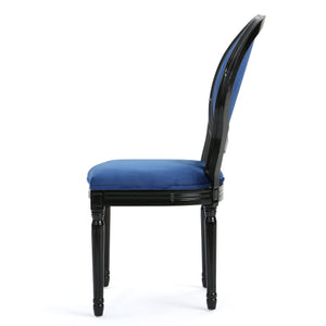 English Elm Christopher Knight Home® - Kd Dining Chair - Elegant Navy Blue Velvet Upholstered Seating With Timeless French Country Charm 60352.00NVLTNBL