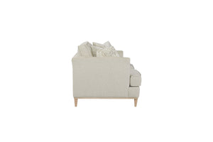 English Elm Loveseat In Elegant Off-White With 2 Reversible Cushions & Pillows For Ultimate Comfort & Style B2699P225139
