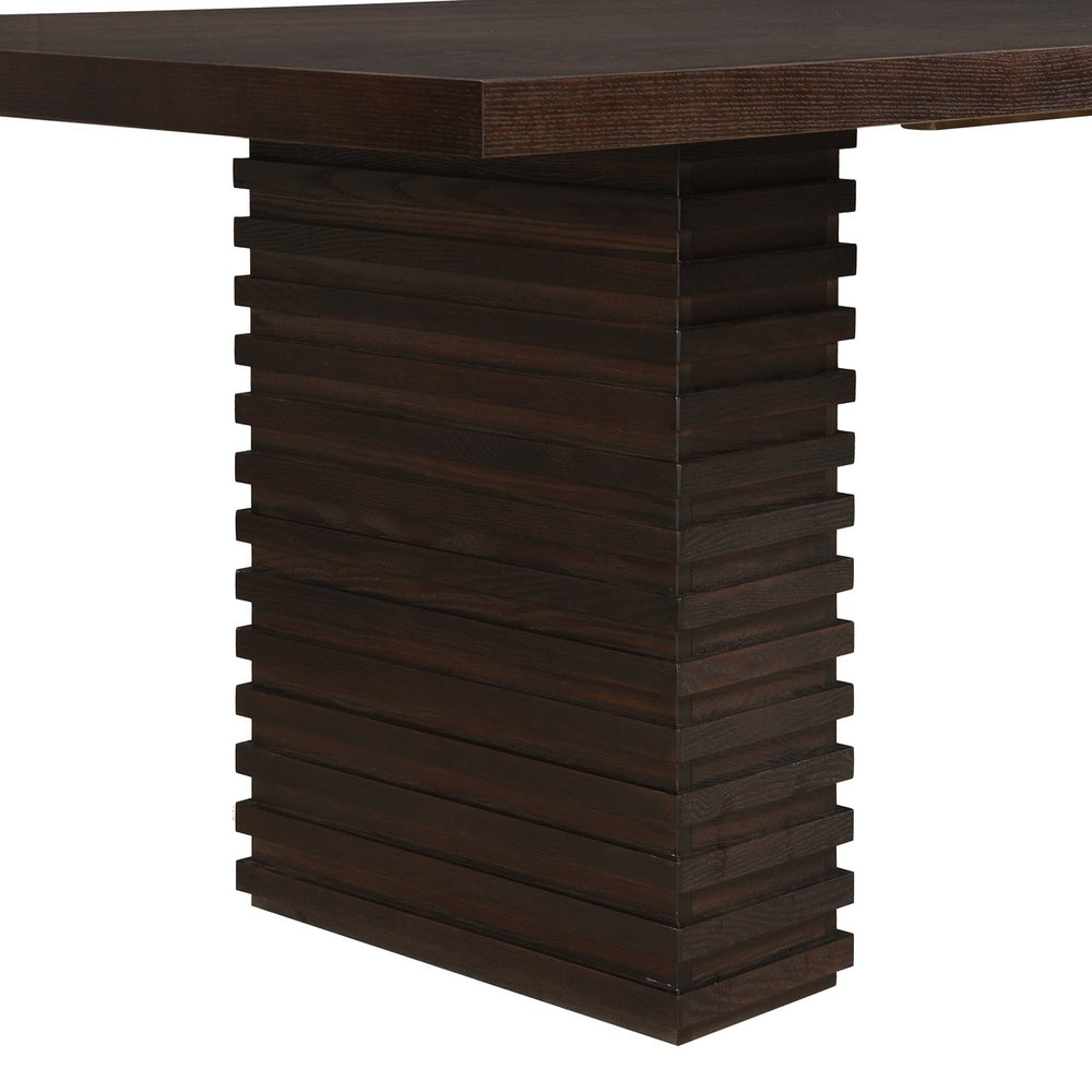 English Elm Christopher Knight Home® - 95Inches Espresso Dining Table - Modern Industrial Design For 6-10 Guests, Solid Wood & Durability N771P346933O_N771P346934O