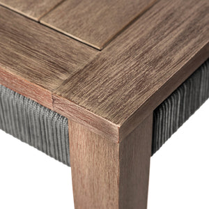 English Elm Orbit Solid Eucalyptus Rectangular Outdoor Dining Table for Patio Garden Use B2736P464825