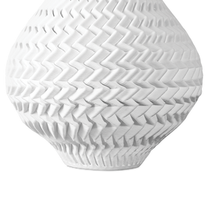 Plisse Contemporary 3D-Printed Ceramic Vase - A Timeless Blend of Modern Design and Artisan Craftsmanship