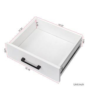 English Elm brown Modular 28-Bottle Wine Cabinet Buffet Cabinet - Dark Melamine Finish, 28-Slot Storage, Compact_x0015_ White W331P266134