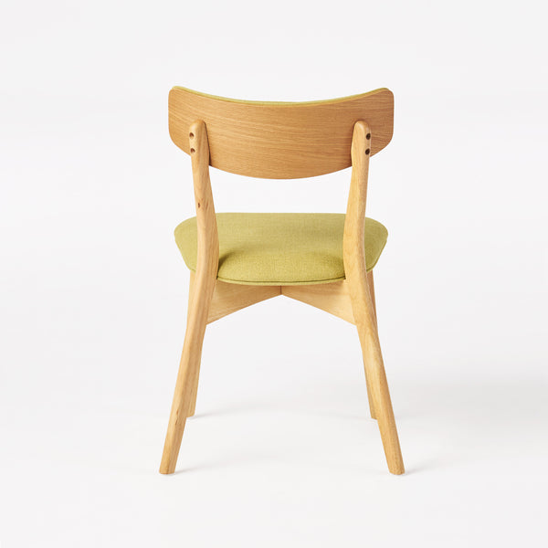 English Elm Caleb Mid Century Upholstered Dining Chairs Rubberwood Tapered Legs Set of 2 Tea Green N768P379763G