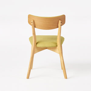 English Elm Caleb Mid-century Upholstered Dining Chair Set of Four with Tapered Oak Legs Green,Natural N768P282333G