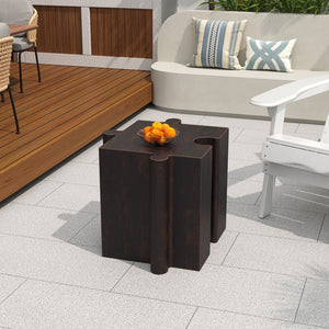 English Elm Christopher Knight Home® - Puzzle Art Side Table - Modular Antique Copper Mgo Table For Indoor & Outdoor Custom Layouts, Easy Use N770P347931A